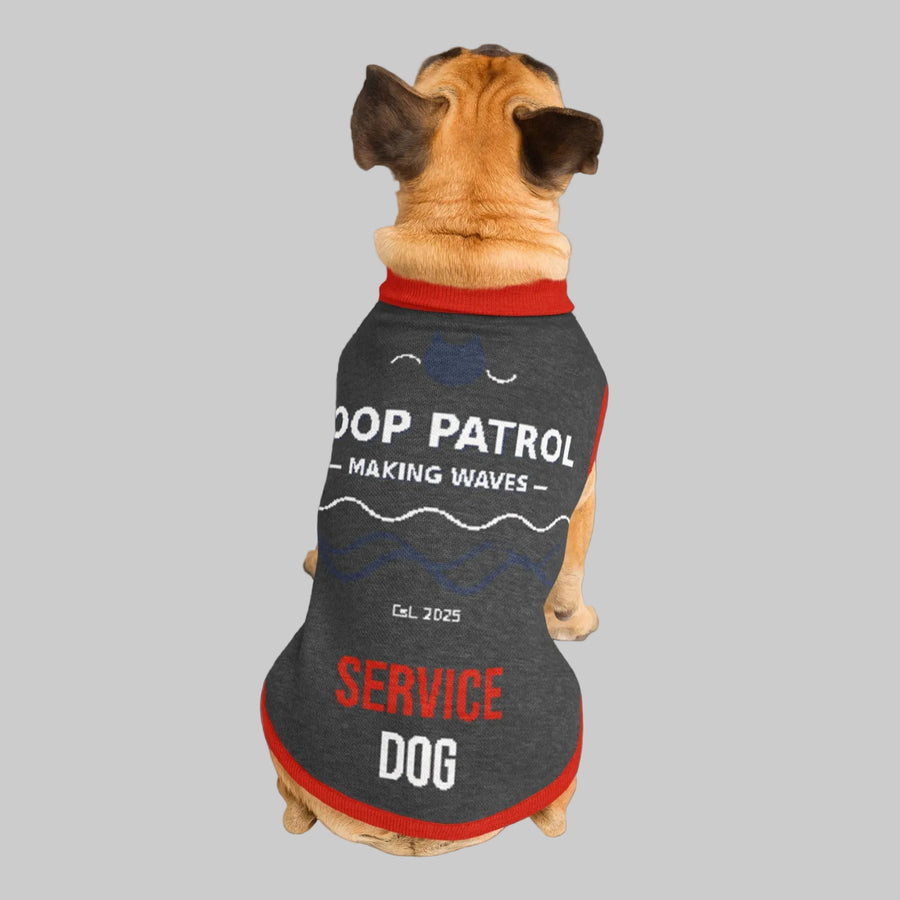 Poop Patrol: Service Dog Edition - Knitted Dog Sweater