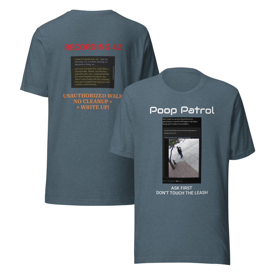 Service Dog Boundaries: Poop Patrol Tee